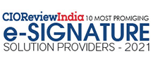 10 Most Promising e-Signature Solution Providers - 2021